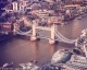 Urban wall art photo of Tower Bridge taken from above