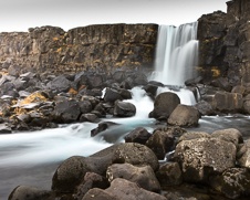 Wall art photo of a waterfall in Iceland