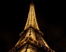 Wall art photo of the Eiffel Tower at night