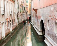 Wall  art of the waterways of Venice, Italy